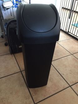 SimpleHuman 60 liter/16 gallon swing lid trash can