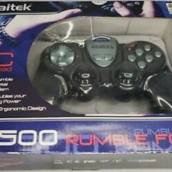 Saitek P2500 Rumble PC Gamepad - Video Game Controller

