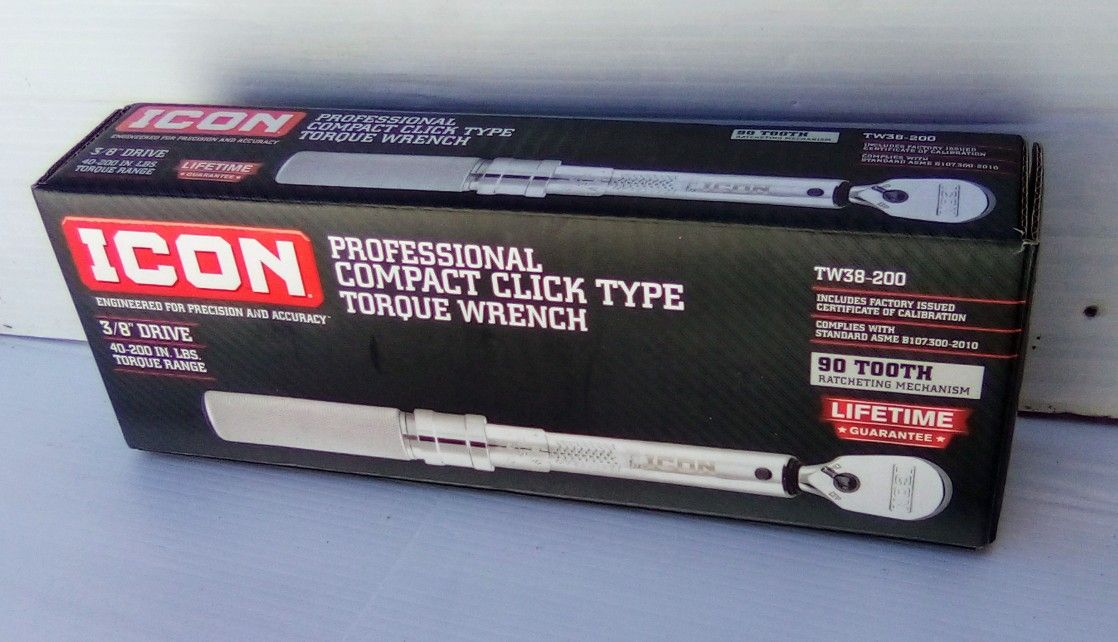 Icon 3/8" Compact Click Type Torque Wrench 