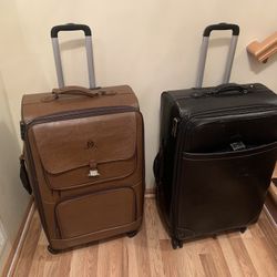 Free Faux Leather Luggage
