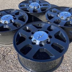 18” ORIGINAL 8-LUG CHEVY SILVERADO 2500 WE FINANCE GMC SIERRA 3500 SET RIMS WHEELS FACTORY