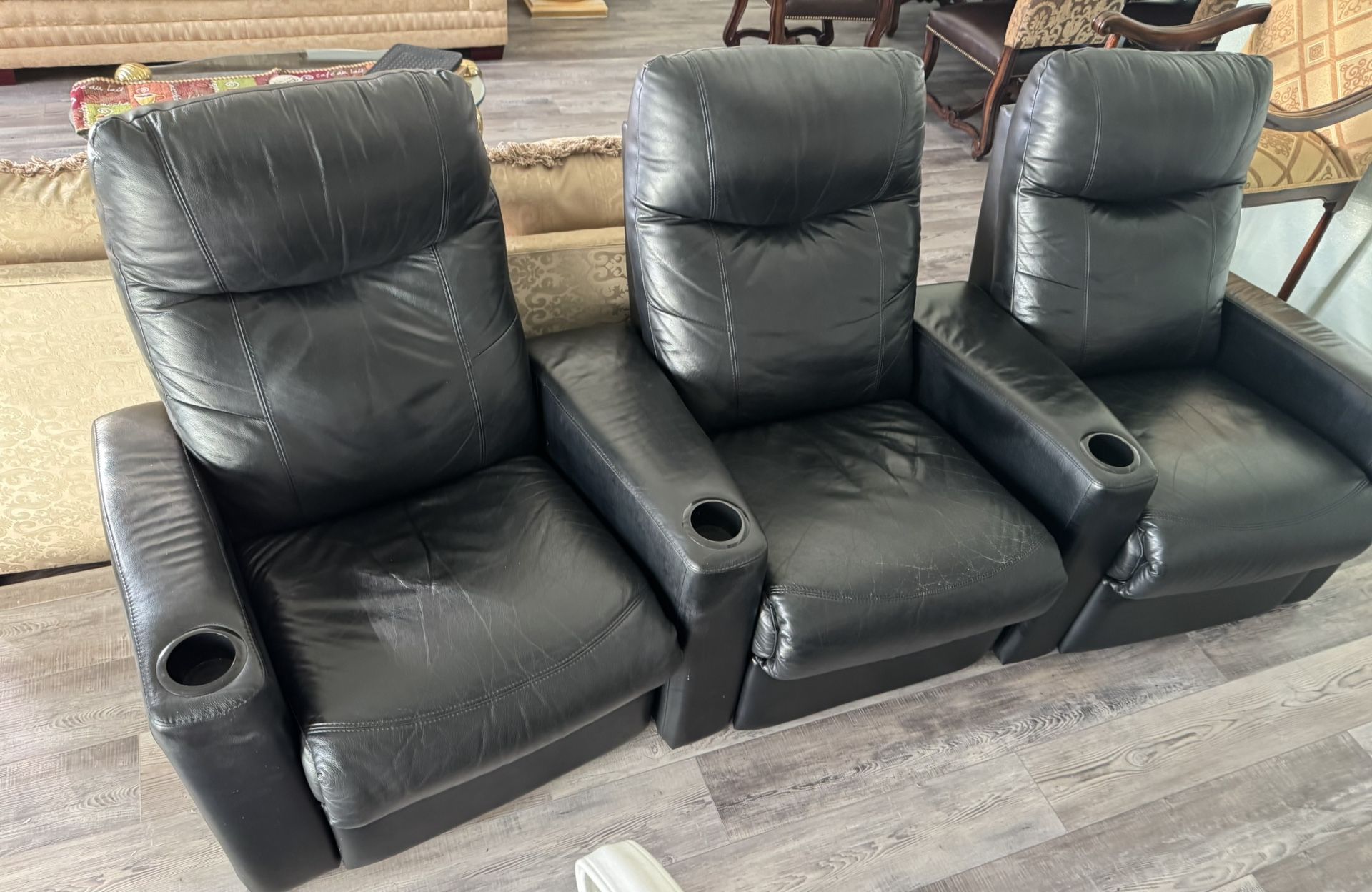 Leather Recliner 3 Pieces