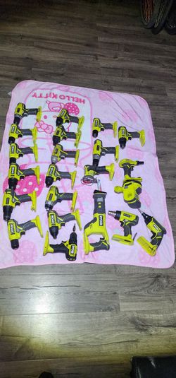 RYOBI TOOLS  42 PIECES  $875 FOR ALL PIECES ,, some are never used,, some are like new  and some use Price for all pieces