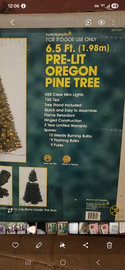 6 -1/2 Ft Pre-lit Organ Pine Tree