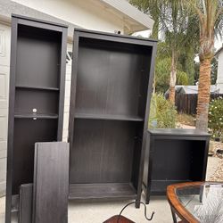 Dark Chocolate Color Book Shelves 