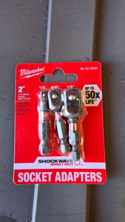 SHOCKWAVE Impact Duty 1/4 in. Hex Shank Socket Adapter Set (3-Piece)