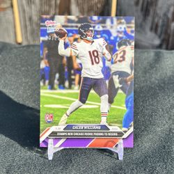 Caleb Williams Chicago Bears Rookie Stamps New 2024 Topps Now Card Purple RC /25