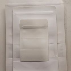 150+ White Resealable Stand Up Vacuum Seal Pouch Bags with Clear Window