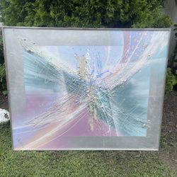 Large Lee Reynolds Pastel Oil Painting Authentic