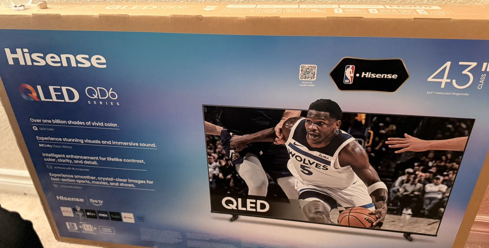 Hisense Qled QD6 43”