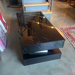 Faux Marble Coffee Table