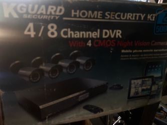 KGuard Security 4/8 Channel DVR Home Security Kit