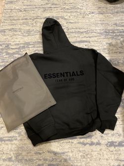 Essentials Hoodie Jet Black