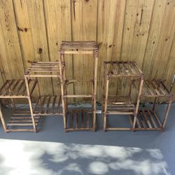 wooden garden stands 