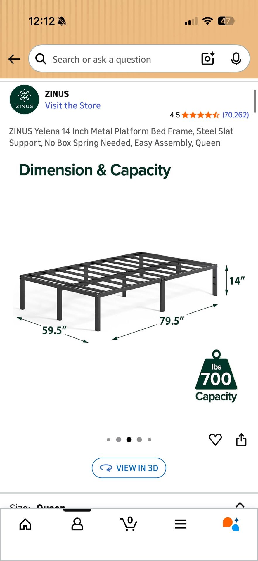 Free Queen Metal Bed frame 
