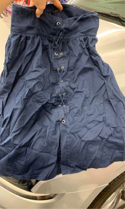 Zara navy blue skirt size small