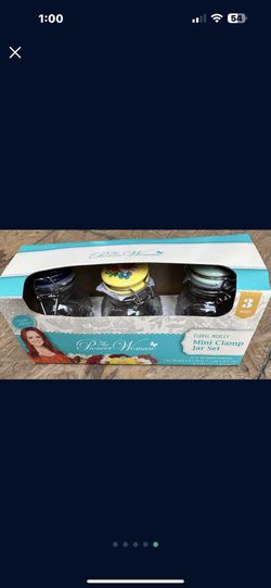 Pioneer Woman FLORAL MEDLEY Mini Clamp Jar Set