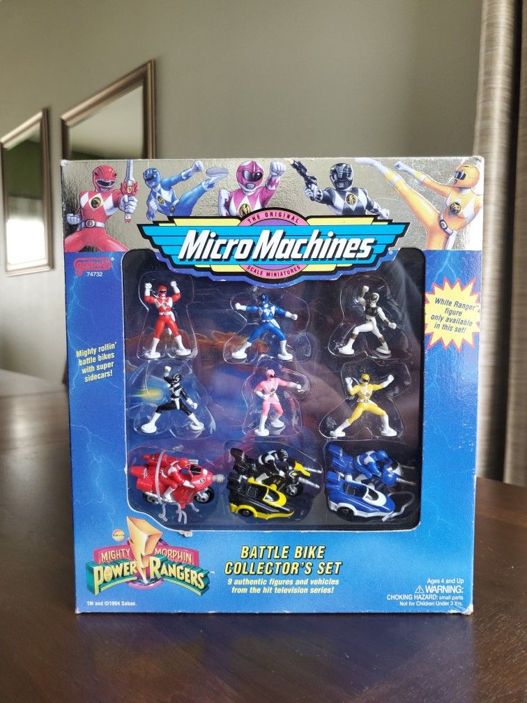 Micro Machines Power Rangers Battle Bike Collector Set, 1994