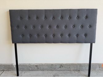 Tufted Upholstered Headboard Full Size, Solid Wood Head Board, Adjustable Height 37” to 51”
