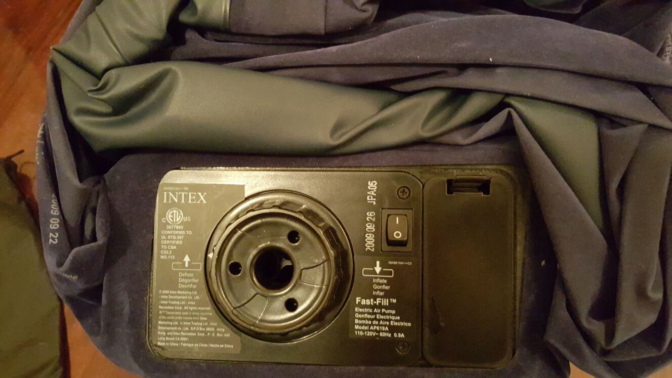 Original Intex Air Mattress Pump Queen Air Bed AP619A with carry bag