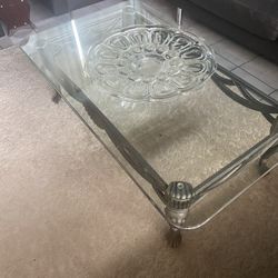 Glass Iron Table