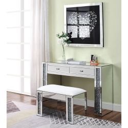 🌟MOST BEAUTIFUL AND ELEGANT Noralie Vanity Desk w/Stool 👍FREE FINANCING AVAILABLE 👉 0️⃣ DOWN PAYMENT ❗NO CREDIT CHECK❗ 