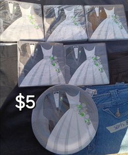Wedding Bride & Groom Paper Napkins and Plate
