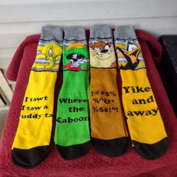 Looney tunes 4 pair socks