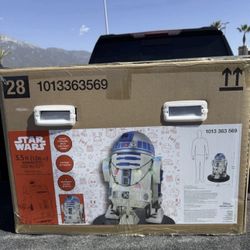 STAR WARS ANIMATED R2-D2 CHRISTMAS DECORATION HOME DEPOT 3.5 FT 