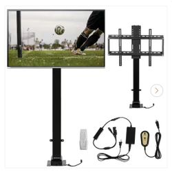 Motorized TV Mount Stand 39.4 in. Fit for 32-70 in. TV Lift with Height Adjust 28.74-68.11 in. with Remote Control
