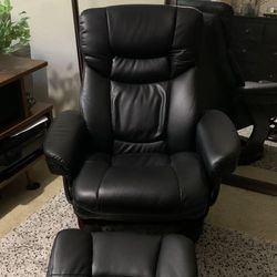 Barely Used Chair And Foot Rest 