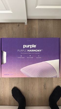 Purple Harmony Pillow Standard Size Tall Height