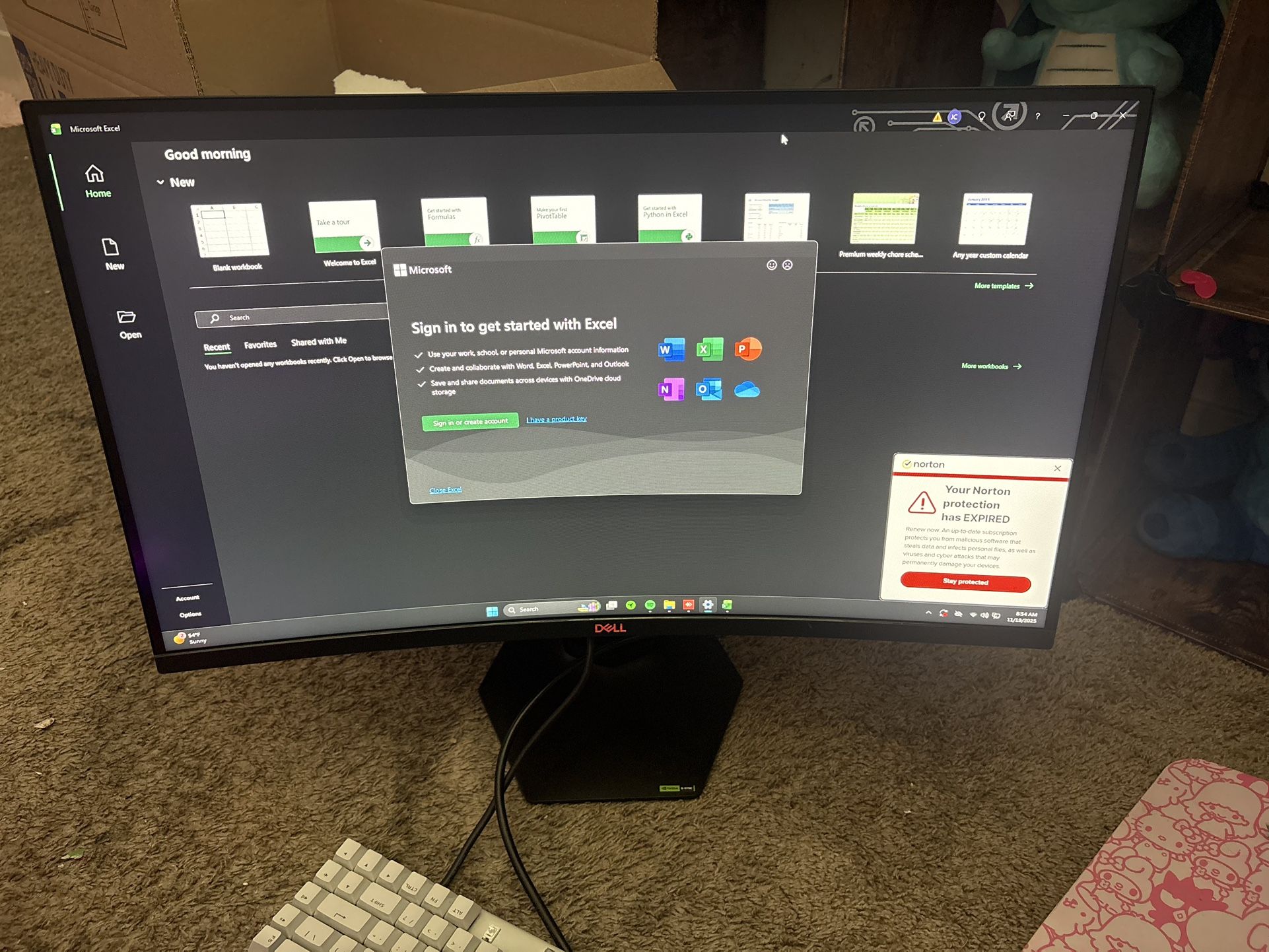 Dell Gaming Monitor 27inch 144hrtz