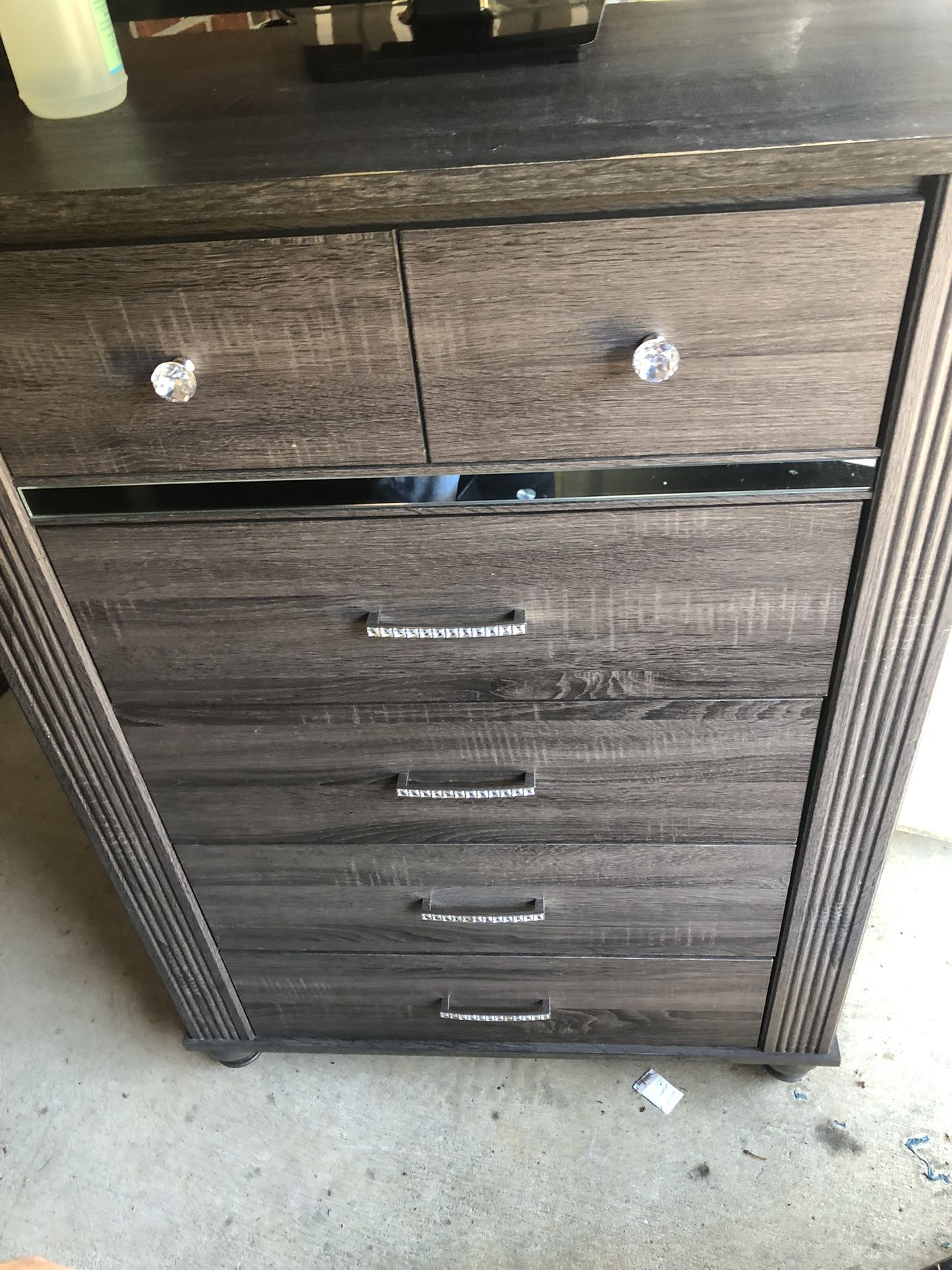 Dresser, Mirror, Chest & Headboard