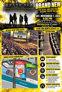 Brand New Concert Tickets – Honda Center