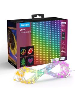 Govee Curtain Light: LED String Lights with 73 Settings, Smart App Control