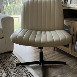 Leather Criss Cross Chair