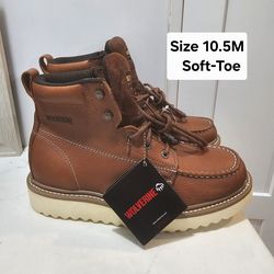 Wolverine Soft Toe Work Boots Size 10.5M