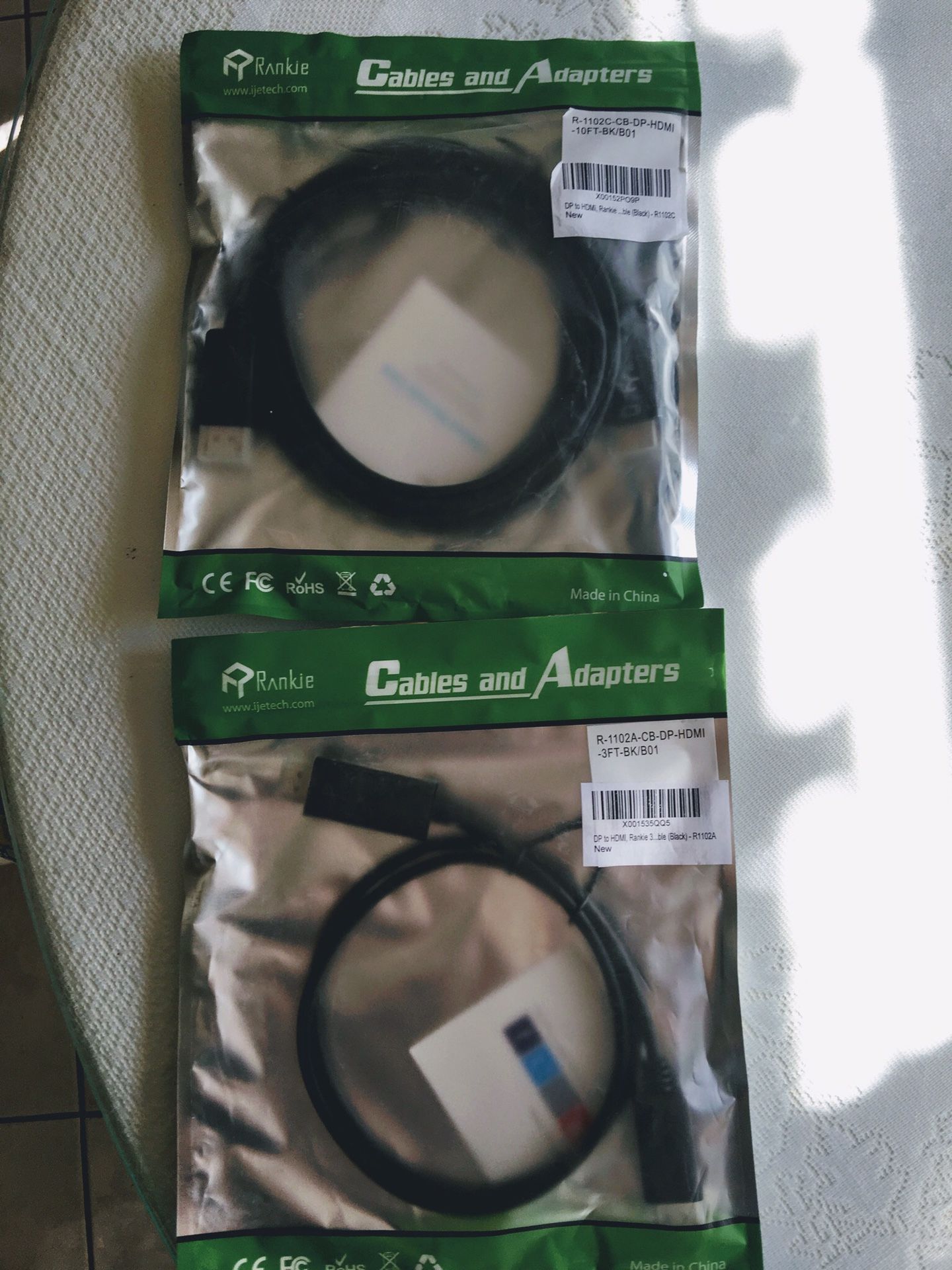 NEW 2 HDMI cables