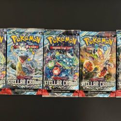 Pokémon Stellar Crown Booster Packs