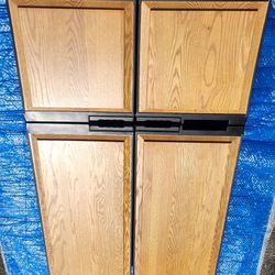 NORCOLD 1200LR Light Oak 4 Doors w/ Flapper Assy. In Very Good Used Condition