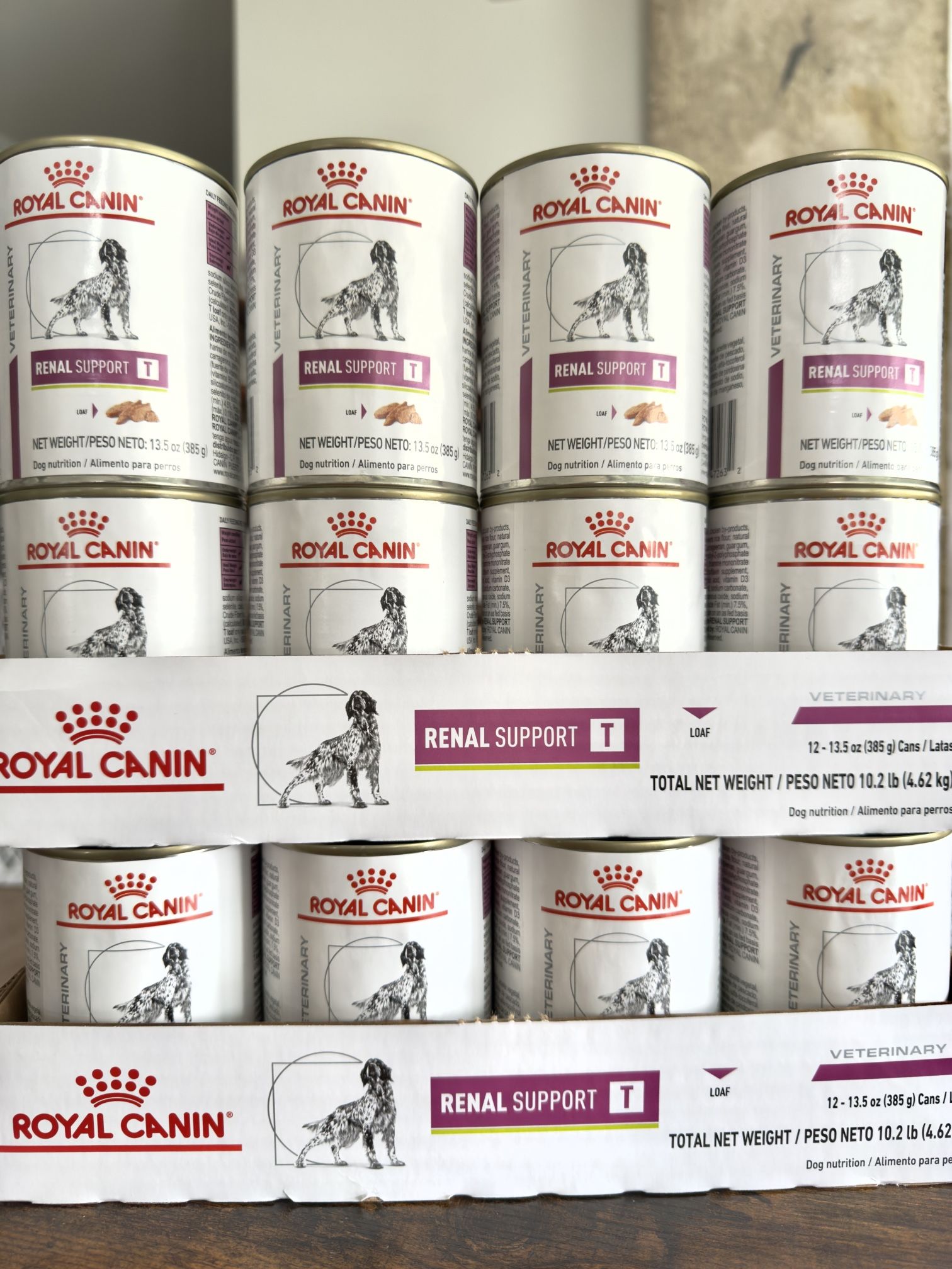 Royal Canin Renal Support T Food for Dogs, 20 Unopened 13.5 oz Cans For dogs with diagnosed kidney issues only.