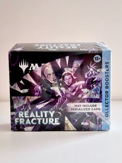 Magic The Gathering Reality Fracture Collector Booster Box In Hand
