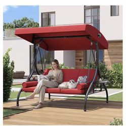 New, 3-seater Swing With Cushions