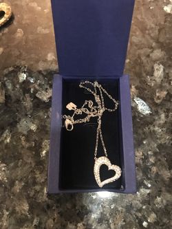 Swarovski heart necklace