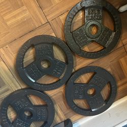 4-25lbs Olympic Weight Plates 