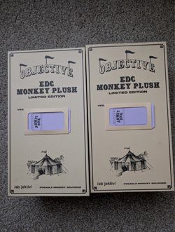 CLOT x Objective Collectible Designercon Exclusive EDC Monkey Plush 2x
