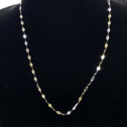 $225 Three Tone Gold Valentino Fashion Chain