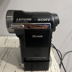 Sony MiniDV Camcorder with Battery, Charger, and Stand