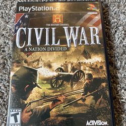 History Channel: Civil War  A Nation Divided Sony PlayStation 2 PS2 CIB